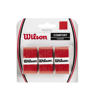 Confezione da 3 overgrip Wilson Profile Comfort Rosso